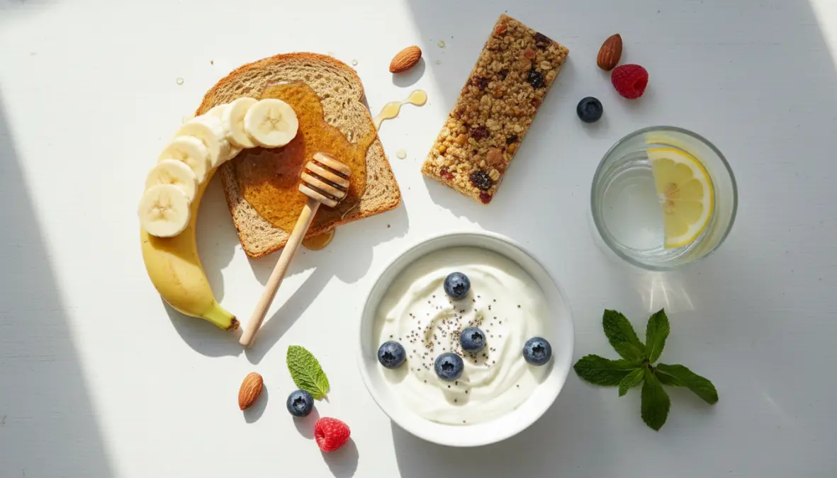Snack pre-corsa: banana, toast e barretta energetica, cosa mangiare prima della corsa per avere energia