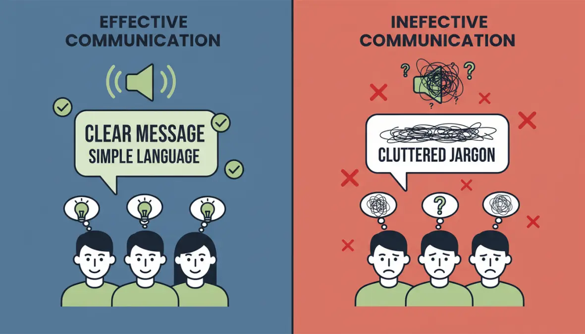 Comunicazione chiara versus confusa: confronto tra metodi efficaci e inefficaci per trasmettere informazioni e garantire comprensibilità del messaggio