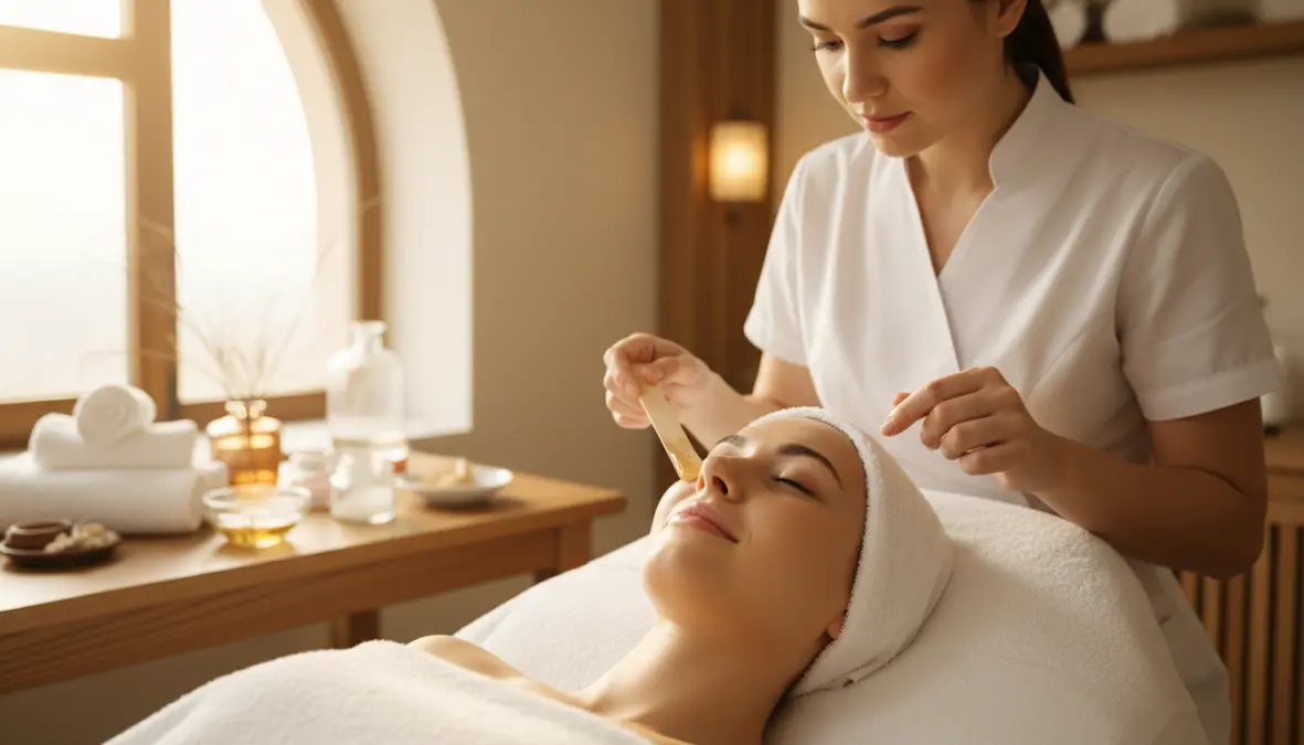 Depilazione viso sicura: trattamento professionale di rimozione peli del viso con ceretta