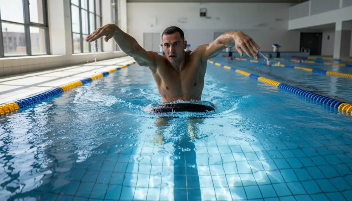 Allenamento nuoto piscina: esercizi nuoto efficaci con pull buoy per tonificare parte superiore corpo