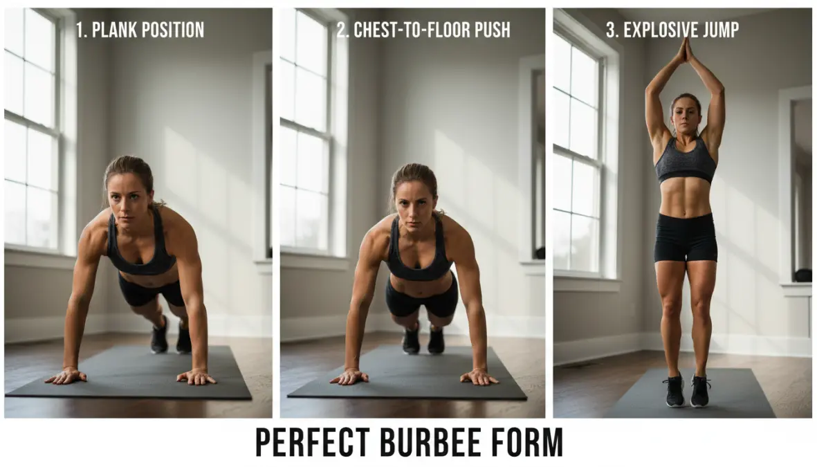 Esercizi HIIT a casa: corretta esecuzione del burpee con progressione del movimento