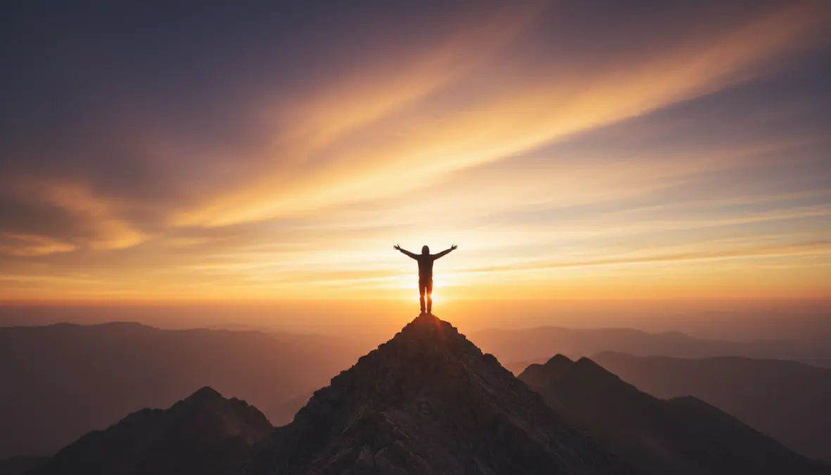 Leader che dimostra visione strategica e resilienza, illustrando il percorso di sviluppo delle qualità e competenze di leadership naturale