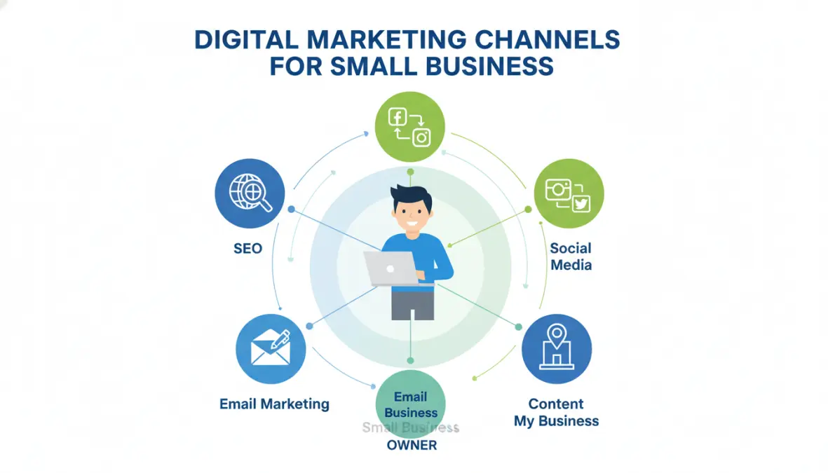 Le 5 strategie di marketing digitale low cost per PMI: SEO, social media, email marketing, content marketing e Google My Business