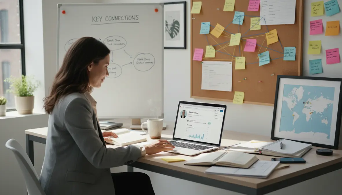 Gestione contatti professionali e networking digitale attraverso strumenti organizzati e follow-up strategico