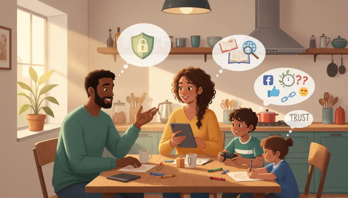 Comunicazione e educazione digitale tra genitori e bambini per consapevolezza online e alfabetizzazione mediatica