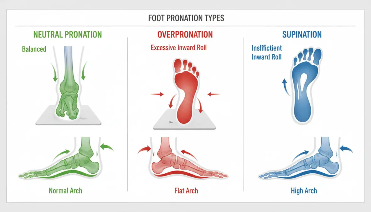 Analisi dei tre tipi di pronazione e test dell'orma bagnata per scegliere scarpe running