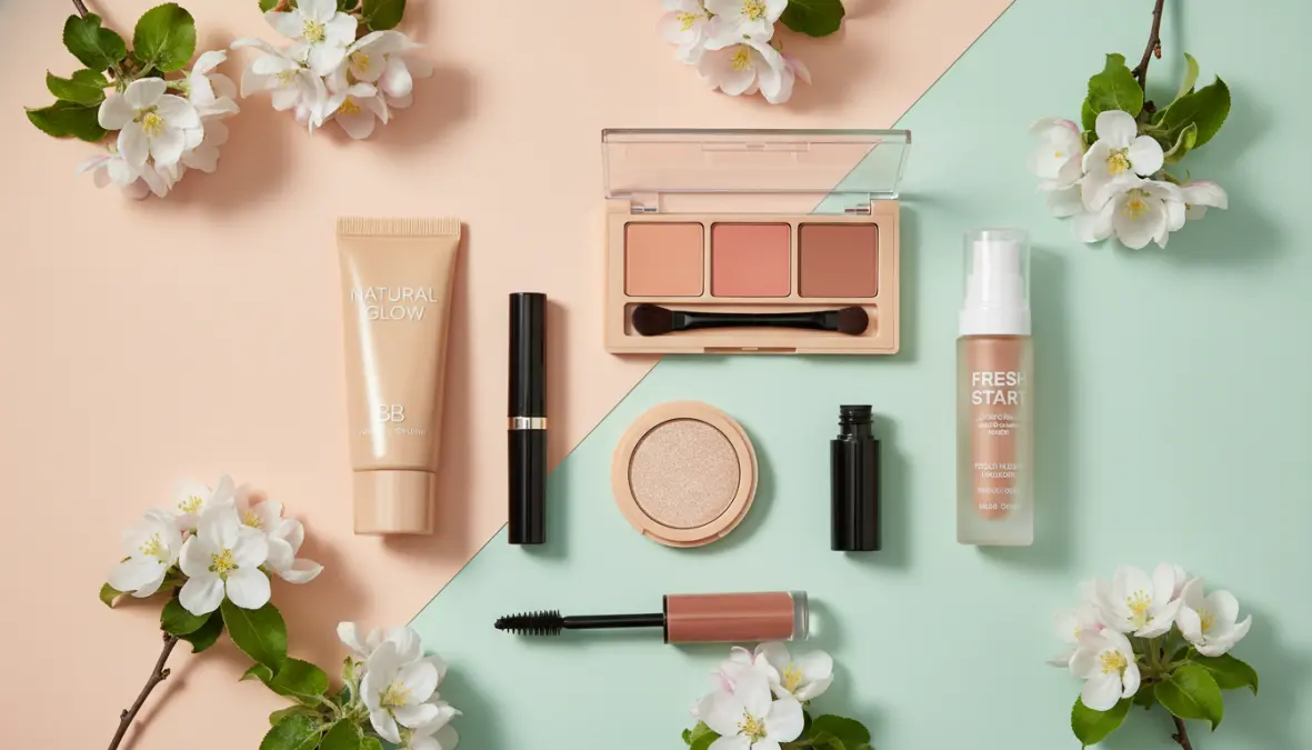 Prodotti trucco leggero primavera: BB cream, blush cremoso, ombretto e lip tint naturale